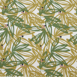 Printed Cotton NABALI Olive / Palm